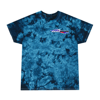 Crystal Blue Tie-Dye Tee, Vibrant Summer Fashion, Casual Wear, Beach Day Essential, Unique Gift for Friends