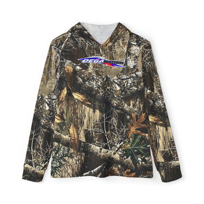 Camo Men's Sports Warmup Hoodie — All-Over Realtree-Style Hunting Print
