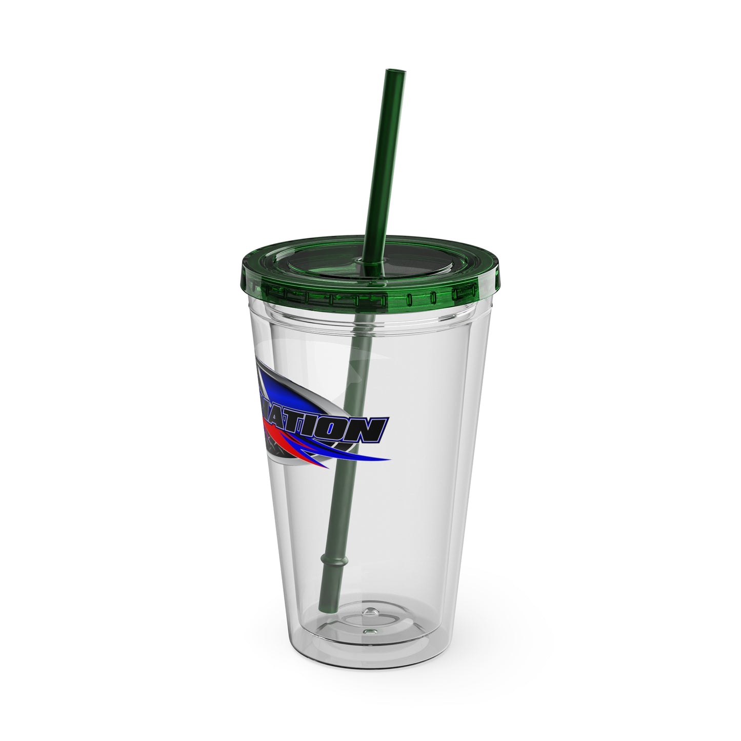 16oz Sunsplash Double-Wall Tumbler with Straw