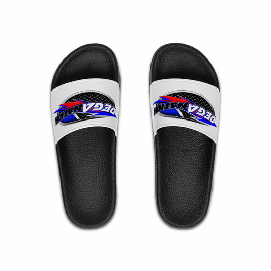 Men's Slide Sandals with DEGA NATION Design - Comfortable Footwear for Summer, Beachwear, Casual Outings, Gifts, Sportswear
