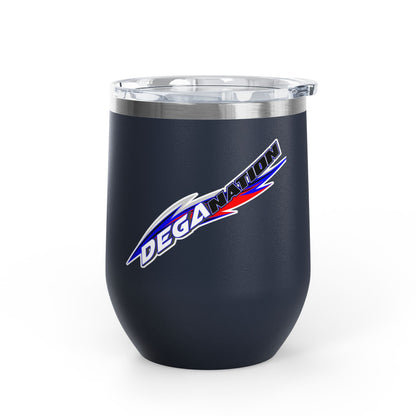 Personalized Wine Tumbler, 12oz - Perfect for Wine Lovers, Gift for Him/Her, Deganation Design, Party Favor, Celebration Drinkware