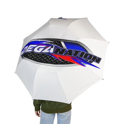 Degan Nation Foldable Umbrella, Lightweight Travel Umbrella, Sports Umbrella, Custom Promotional Gift, Perfect for Rainy Days