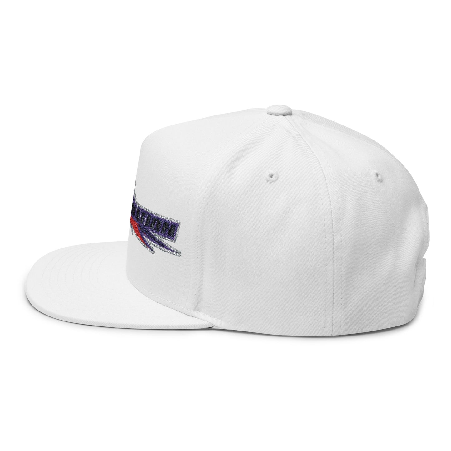 Stylish Flat Bill Cap - Embroidered DESA Nation, Sporty Hat, Gift for Sports Fans, Custom Snapback, Fashionable Headwear