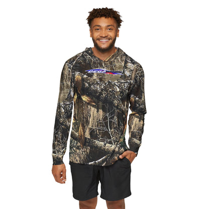 Camo Men's Sports Warmup Hoodie — All-Over Realtree-Style Hunting Print