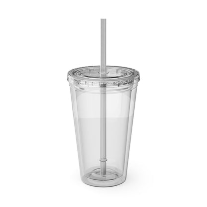 16oz Sunsplash Double-Wall Tumbler with Straw
