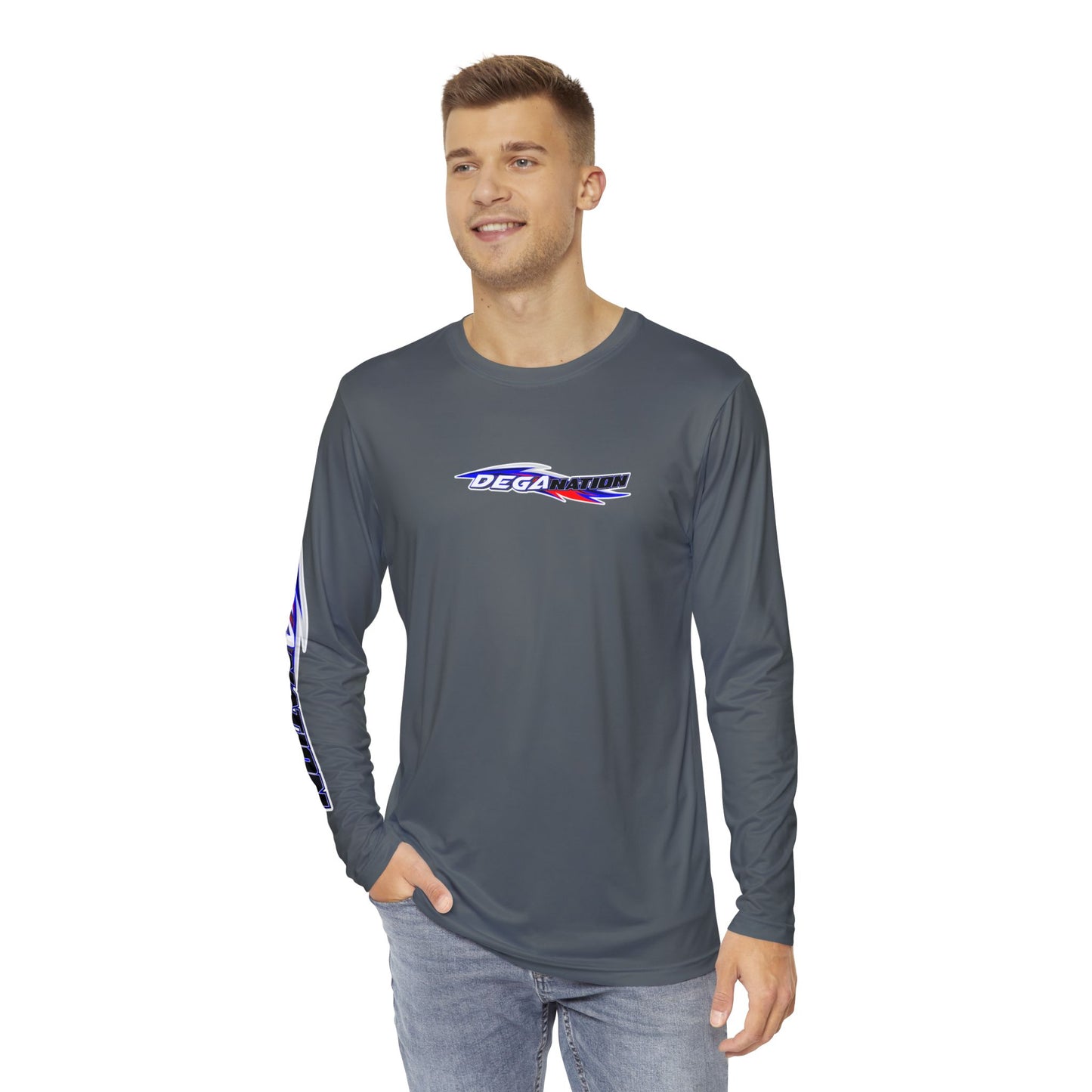 Men's Long Sleeve Sport Shirt – Activewear for Racing Fans, Gym, Outdoor Activities, Gifts for Him, Summer & Sport Events