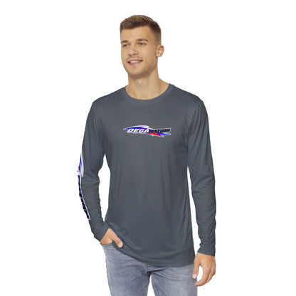 Men's Long Sleeve Sport Shirt – Activewear for Racing Fans, Gym, Outdoor Activities, Gifts for Him, Summer & Sport Events
