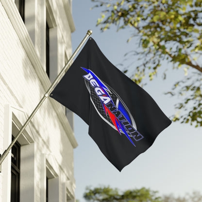 Racing Double Sided Flag, Perfect for Car Enthusiasts, Outdoor Decor, Sports Events, Gift for Racers, DegaNation Theme