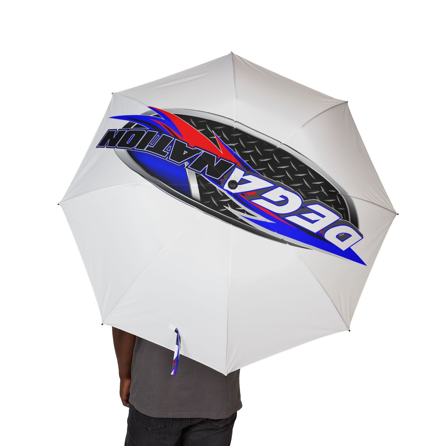 Degan Nation Foldable Umbrella, Lightweight Travel Umbrella, Sports Umbrella, Custom Promotional Gift, Perfect for Rainy Days