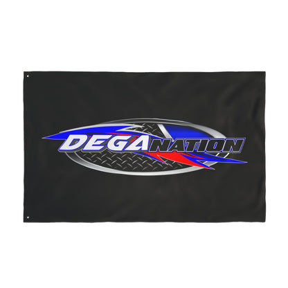 Racing Double Sided Flag, Perfect for Car Enthusiasts, Outdoor Decor, Sports Events, Gift for Racers, DegaNation Theme