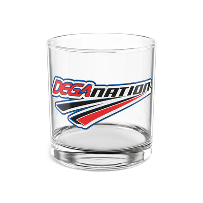 Custom Racing Rocks Glass, 10oz Whiskey