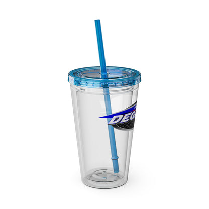 16oz Sunsplash Double-Wall Tumbler with Straw