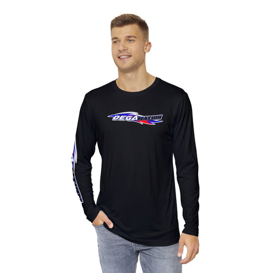Men's Long Sleeve Shirt with AOP Design - Sportswear for Racing Fans, Casual Wear, Gift for Race Day, Outdoor Activities, Unique Apparel
