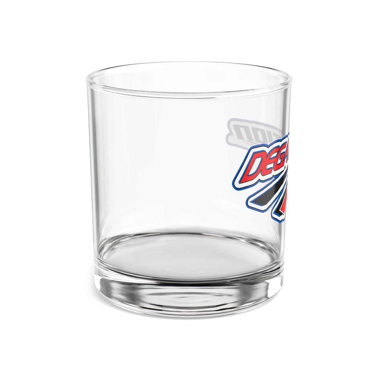 Custom Racing Rocks Glass, 10oz Whiskey