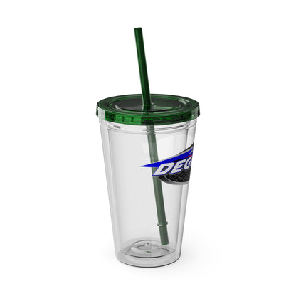 16oz Sunsplash Double-Wall Tumbler with Straw
