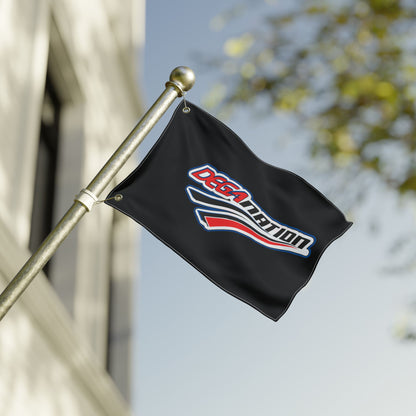 Double Sided Flag - DEGA Nation, Custom Racing Banner, Sports Decor, Outdoor Flag, Fan Merchandise