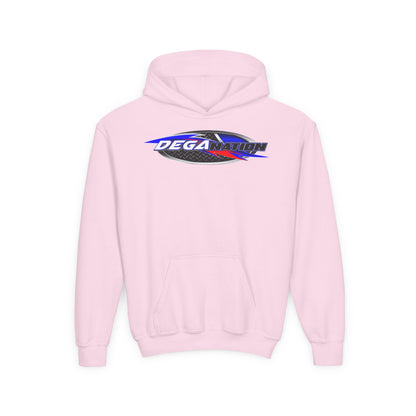 Youth Racing Hoodie with Dega Design, Kids Sweatshirt, Gift for Young Motorsports Fans, Race Day Apparel, Youth Casualwear