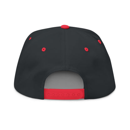 Stylish Flat Bill Cap - Embroidered DESA Nation, Sporty Hat, Gift for Sports Fans, Custom Snapback, Fashionable Headwear