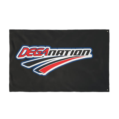 Double Sided Flag - DEGA Nation, Custom Racing Banner, Sports Decor, Outdoor Flag, Fan Merchandise