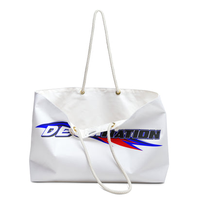 Stylish Weekender Bag for Travel, Gym, Sports, and Daily Use, Perfect Gift for Adventurers and Fitness Enthusiasts, DEGANATION Logo