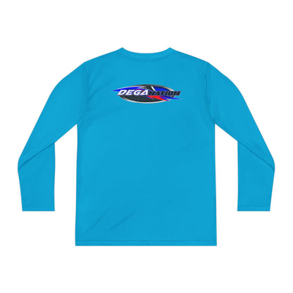 Youth Long Sleeve Racing Tee, Perfect for Young Athletes, Gift for Sports Events, Outdoor Activities, Team Spirit, Birthday Present