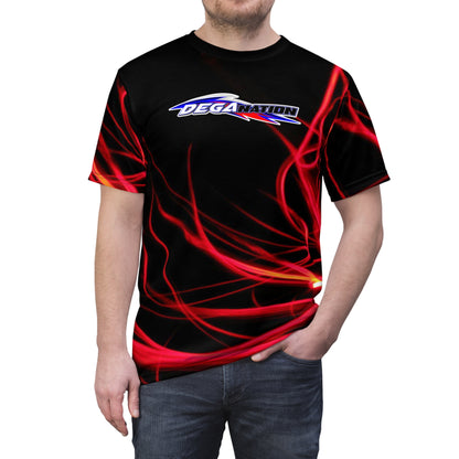 Dega Nation Red Flame All-Over Print Tee