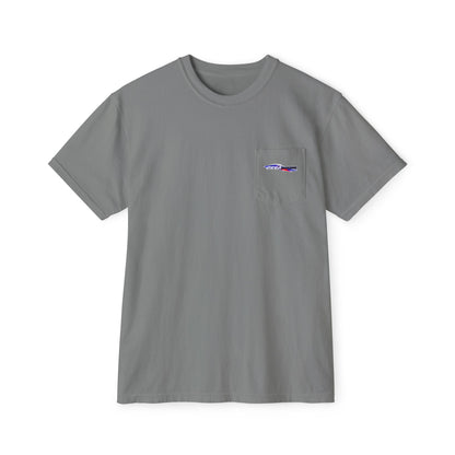 Dega Nation Unisex Pocket T-Shirt | Cool Casual Wear, Summer Outfit, Gift for Car Lovers, Graphic Tee, Everyday Comfort