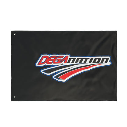 Double Sided Flag - DEGA Nation, Custom Racing Banner, Sports Decor, Outdoor Flag, Fan Merchandise