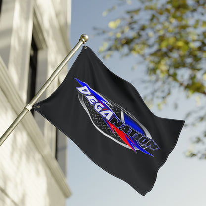 Racing Double Sided Flag, Perfect for Car Enthusiasts, Outdoor Decor, Sports Events, Gift for Racers, DegaNation Theme