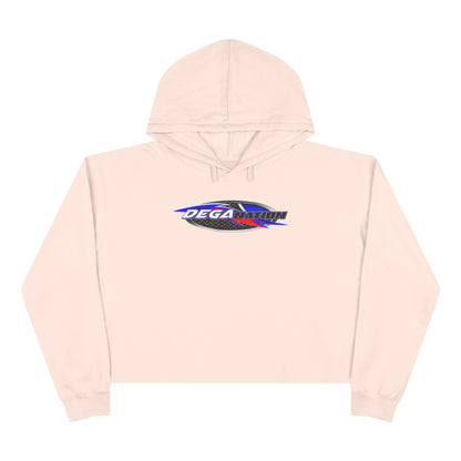 Stylish Crop Hoodie with Retro Racing Design - Perfect Gift for Sports Fans, Casual Wear, Spring Fashion, Comfortable Outerwear