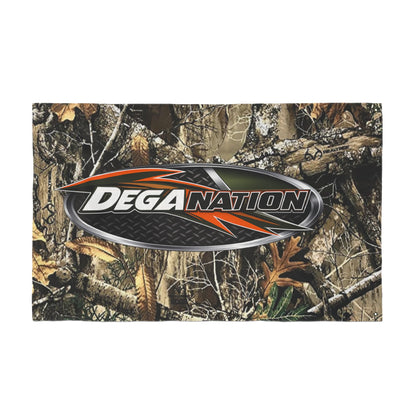 DegaNation Camo Double-Sided Flag — Outdoor Hunting & Truck Banner