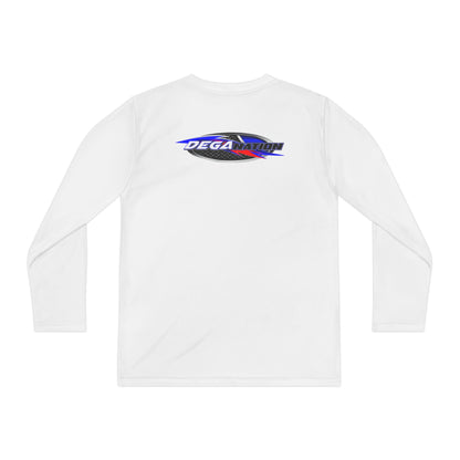 Youth Long Sleeve Racing Tee, Perfect for Young Athletes, Gift for Sports Events, Outdoor Activities, Team Spirit, Birthday Present
