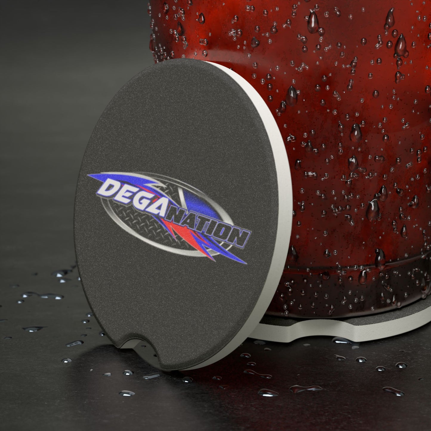 Soapstone Car Coaster: Customizable Drink Holder for Car, Auto Accessory, Dega Nation Fan Gear, Perfect Gift for Car Lovers, Stylish [...]