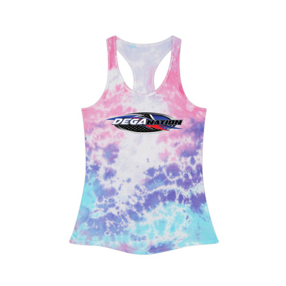 Casual Tie Dye Racerback Tank Top - Trendy Summer Wear for Active Lifestyle