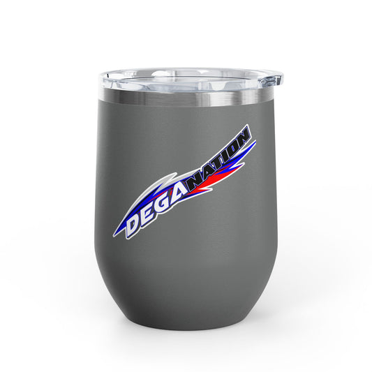 Personalized Wine Tumbler, 12oz - Perfect for Wine Lovers, Gift for Him/Her, Deganation Design, Party Favor, Celebration Drinkware