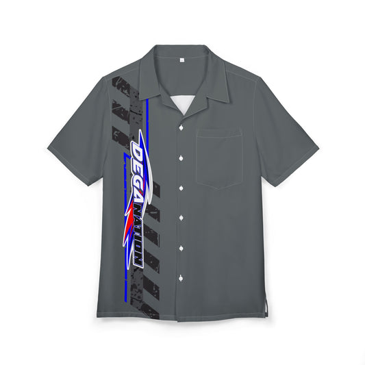 Unisex Hawaiian Button-Down Shirt with Racing Design - Perfect for Beach Days, Summer Parties, and Racing Fans, Great Gift Idea, [...]