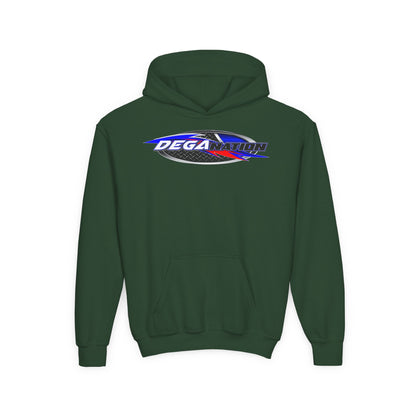 Youth Racing Hoodie with Dega Design, Kids Sweatshirt, Gift for Young Motorsports Fans, Race Day Apparel, Youth Casualwear