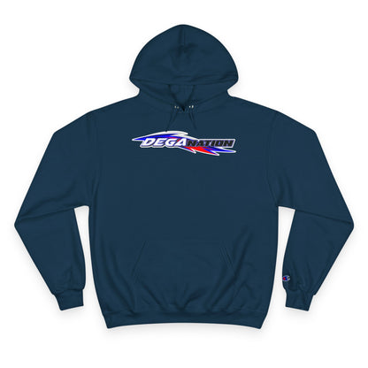 Champion Hoodie with Dega Nation Design – Cozy Sweatshirt for Fans, Perfect for Casual Days, Gifts, and Events