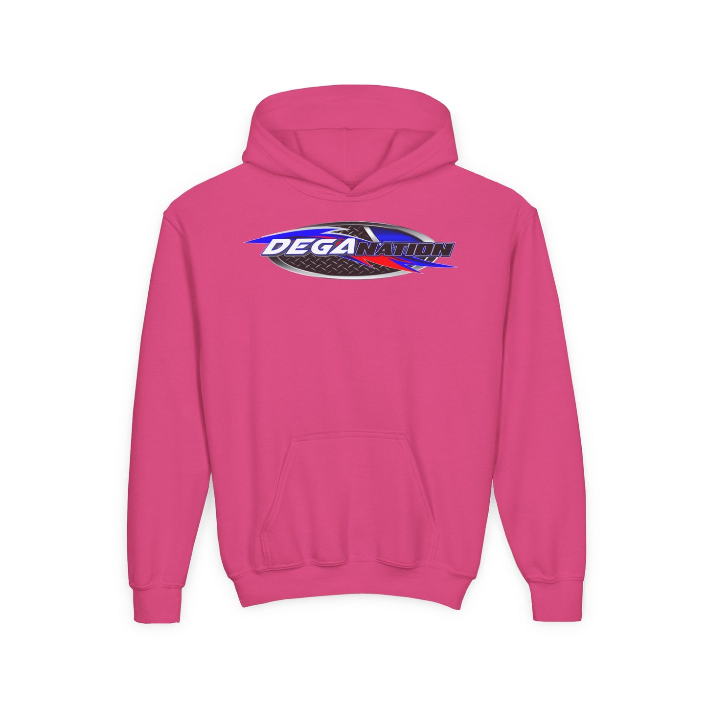 Youth Racing Hoodie with Dega Design, Kids Sweatshirt, Gift for Young Motorsports Fans, Race Day Apparel, Youth Casualwear