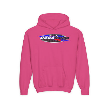 Youth Racing Hoodie with Dega Design, Kids Sweatshirt, Gift for Young Motorsports Fans, Race Day Apparel, Youth Casualwear
