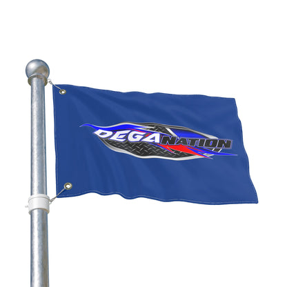 DEGA Nation Racing Flag — Double-Sided Outdoor Banner