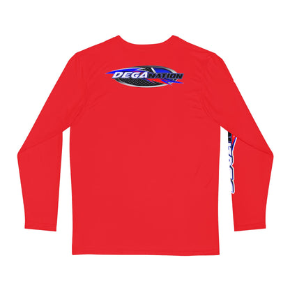 Men's Long Sleeve Performance Shirt - Stylish Sports Tee with Bold Graphics