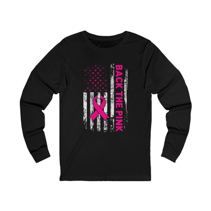Unisex Jersey Long Sleeve Tee - Breast Cancer Awareness