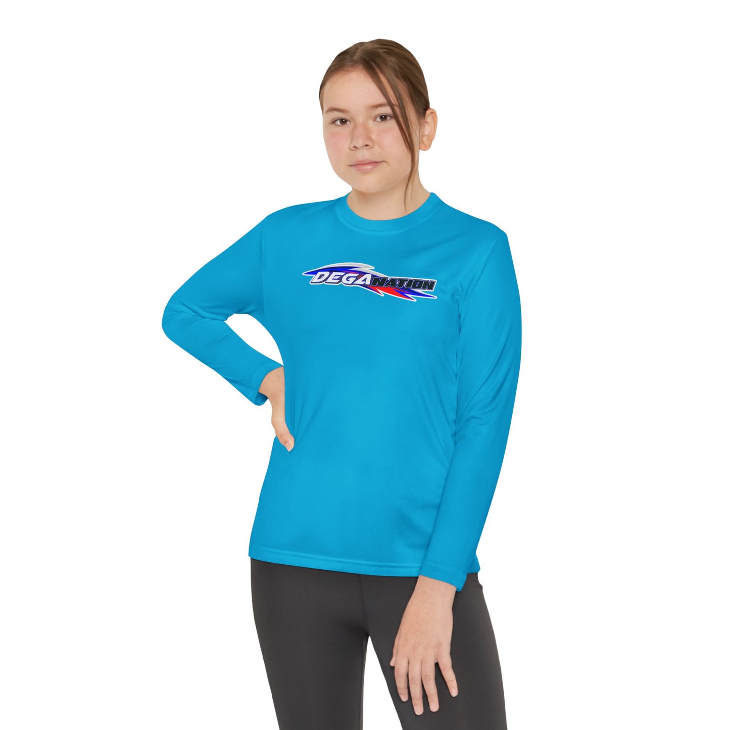 Youth Long Sleeve Racing Tee, Perfect for Young Athletes, Gift for Sports Events, Outdoor Activities, Team Spirit, Birthday Present
