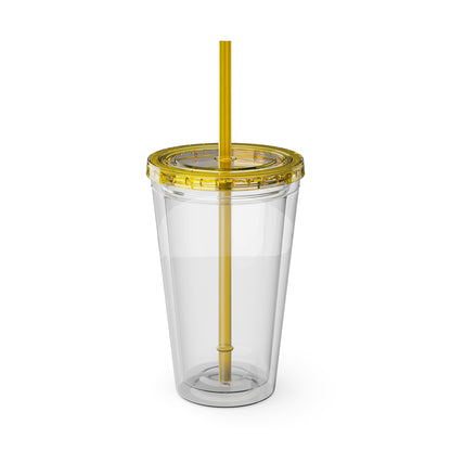 16oz Sunsplash Double-Wall Tumbler with Straw