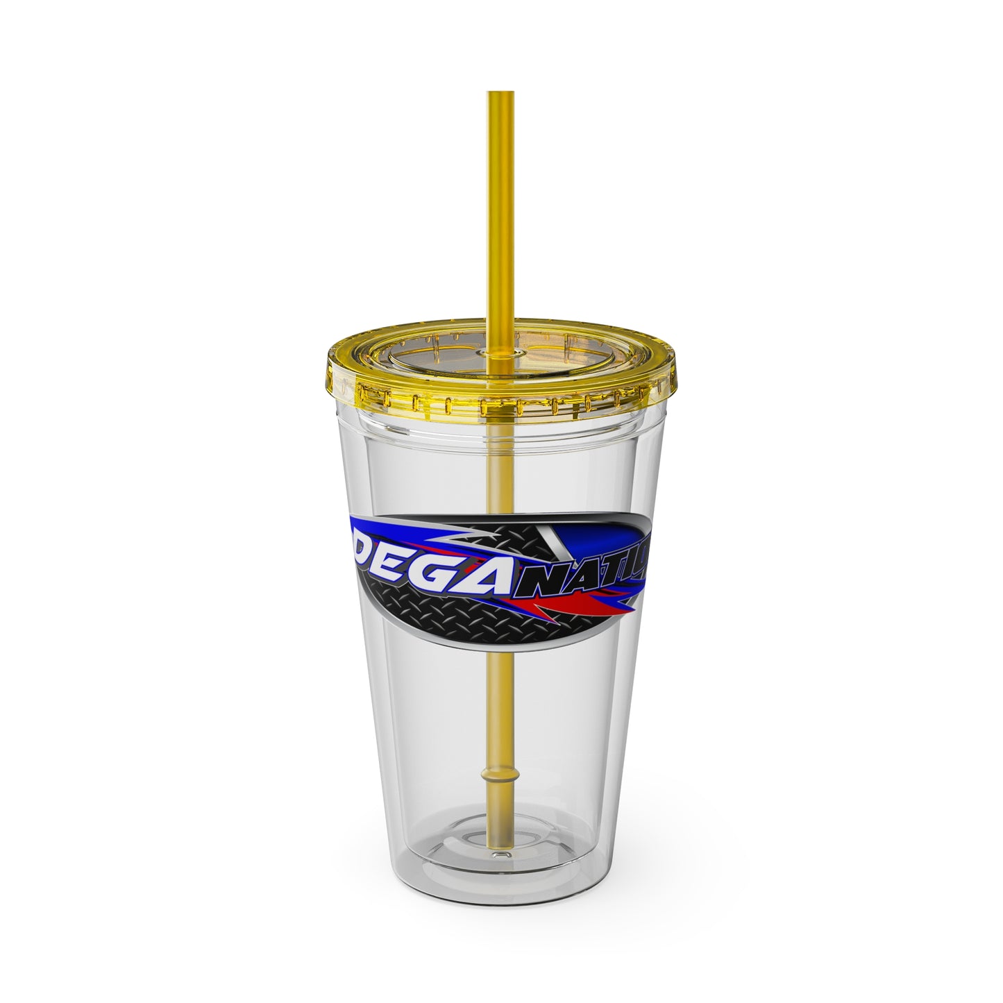 16oz Sunsplash Double-Wall Tumbler with Straw