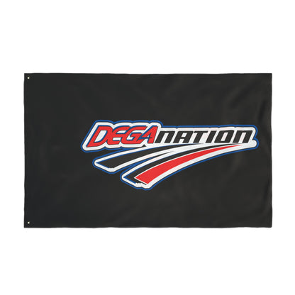 Double Sided Flag - DEGA Nation, Custom Racing Banner, Sports Decor, Outdoor Flag, Fan Merchandise