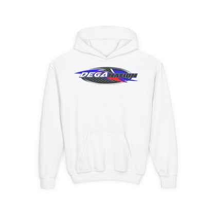 Youth Racing Hoodie with Dega Design, Kids Sweatshirt, Gift for Young Motorsports Fans, Race Day Apparel, Youth Casualwear