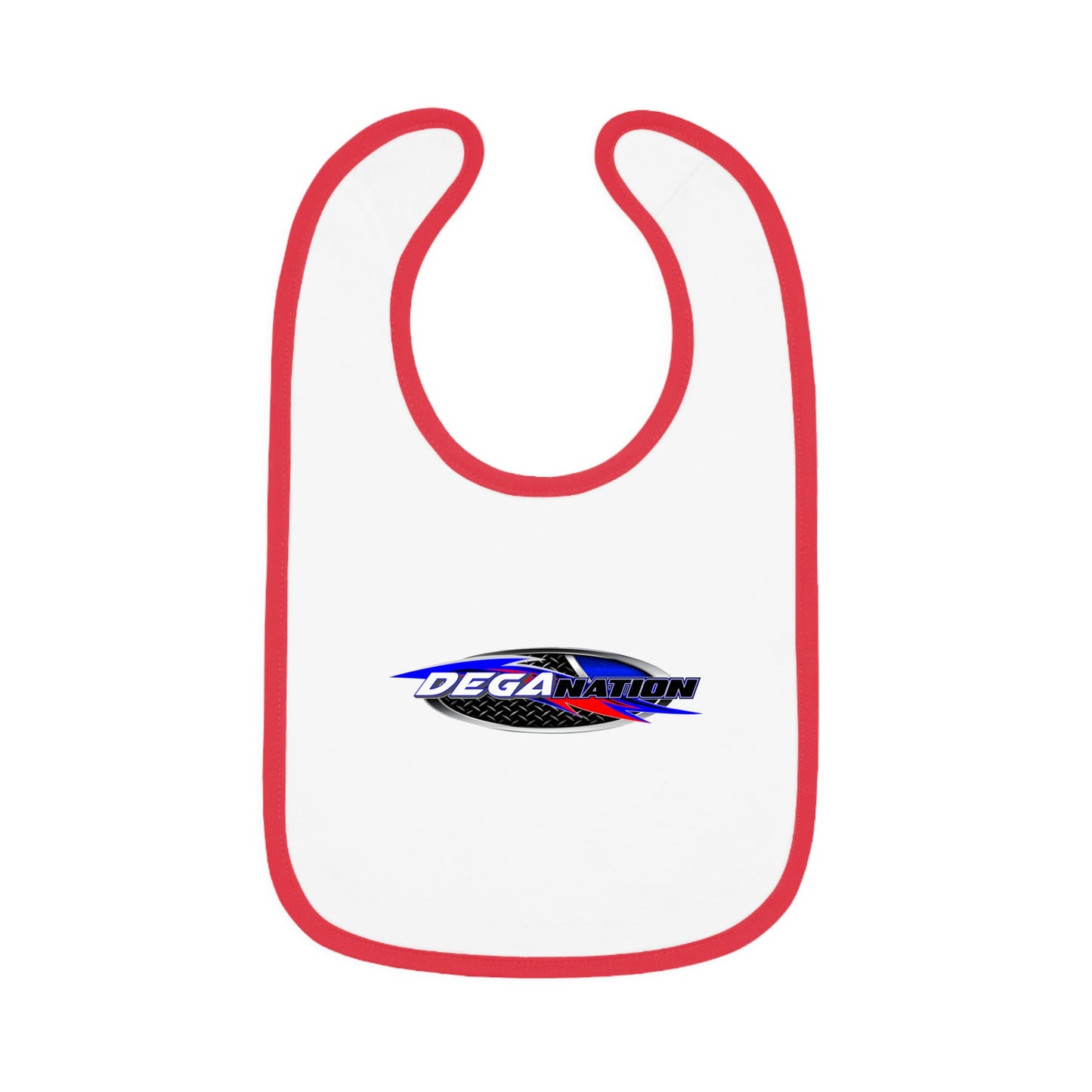 Baby Jersey Bib with Contrast Trim - Fun for Mealtime, Perfect Gift for Baby Showers, Toddler Eating Bib, Customizable Bib, Cute Bib [...]