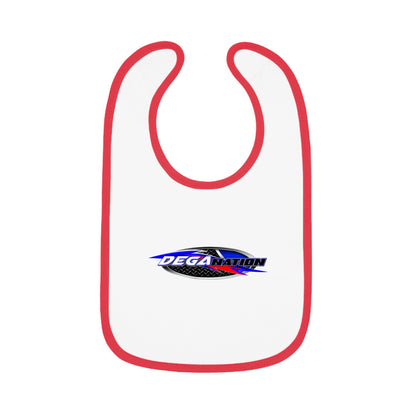 Baby Jersey Bib with Contrast Trim - Fun for Mealtime, Perfect Gift for Baby Showers, Toddler Eating Bib, Customizable Bib, Cute Bib [...]